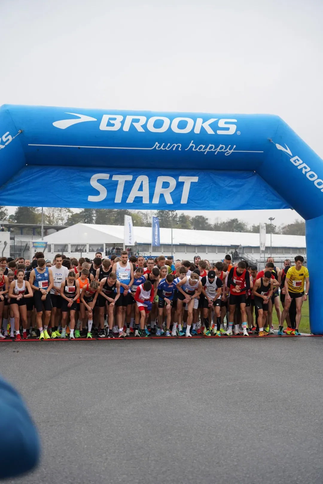 Startlinie beim Hockenheimringlauf